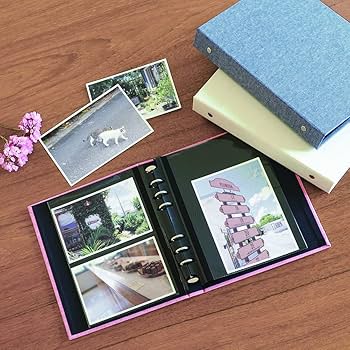 Amazon.co.jp: ナカバヤシ cotto. 黒台紙フォトアルバム 6穴